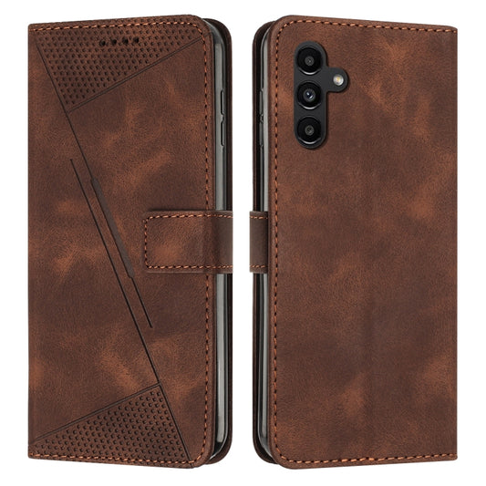 For Samsung Galaxy S25+ / S24+ 5G 5G Dream Triangle Leather Phone Case with Long Lanyard(Brown) - Galaxy S25+ 5G Cases by PMC Jewellery | Online Shopping South Africa | PMC Jewellery | Buy Now Pay Later Mobicred