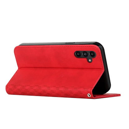 For Samsung Galaxy S25 / S24 5G Diamond Splicing Skin Feel Magnetic Leather Phone Case(Red) - Galaxy S25 5G Cases by PMC Jewellery | Online Shopping South Africa | PMC Jewellery | Buy Now Pay Later Mobicred