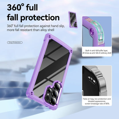 For Samsung Galaxy S25 Ultra 5G TPU + PC Lens Protection Phone Case(Purple) - Galaxy S25 Ultra 5G Cases by PMC Jewellery | Online Shopping South Africa | PMC Jewellery | Buy Now Pay Later Mobicred