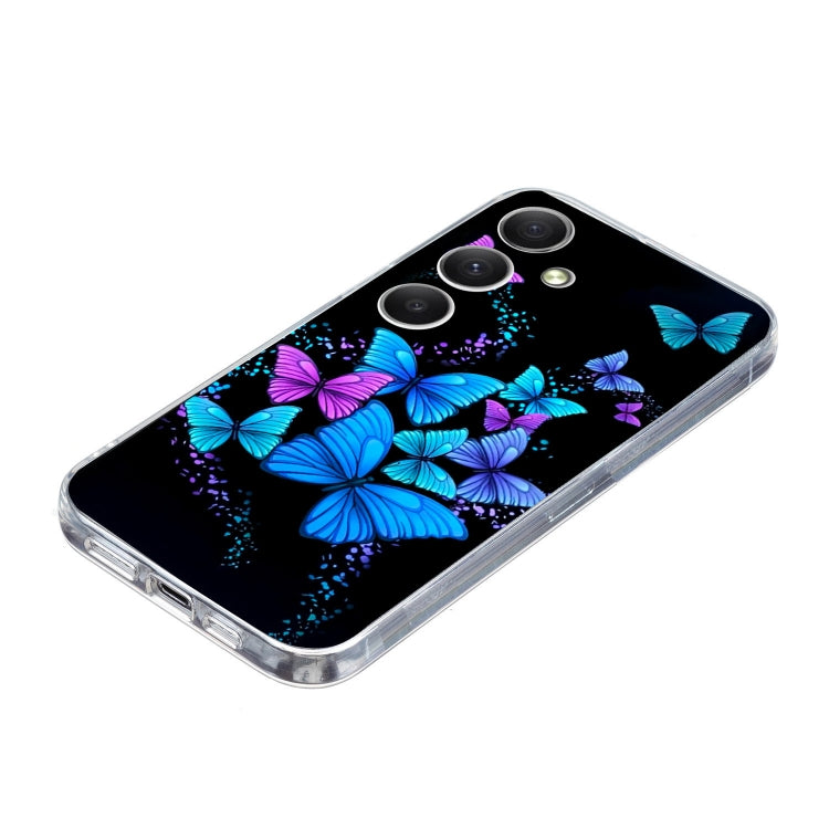 For Samsung Galaxy S25 5G Colorful Painting Pattern TPU Phone Case(Color Butterflies) - Galaxy S25 5G Cases by PMC Jewellery | Online Shopping South Africa | PMC Jewellery | Buy Now Pay Later Mobicred