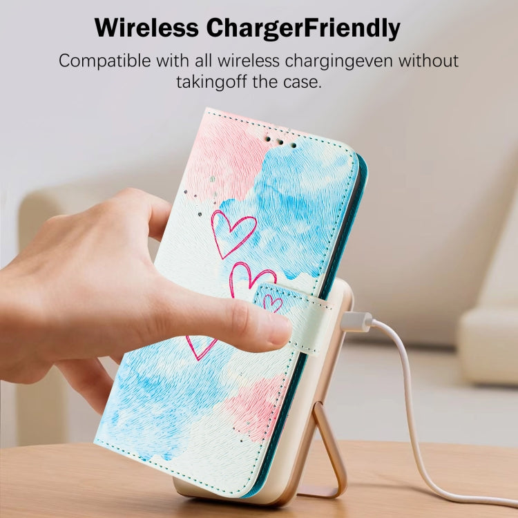 For iPhone 16e Art Colored Drawing Pattern Leather Phone Case(LOVE ME) - free shipping - PMC TechLife - Order now!