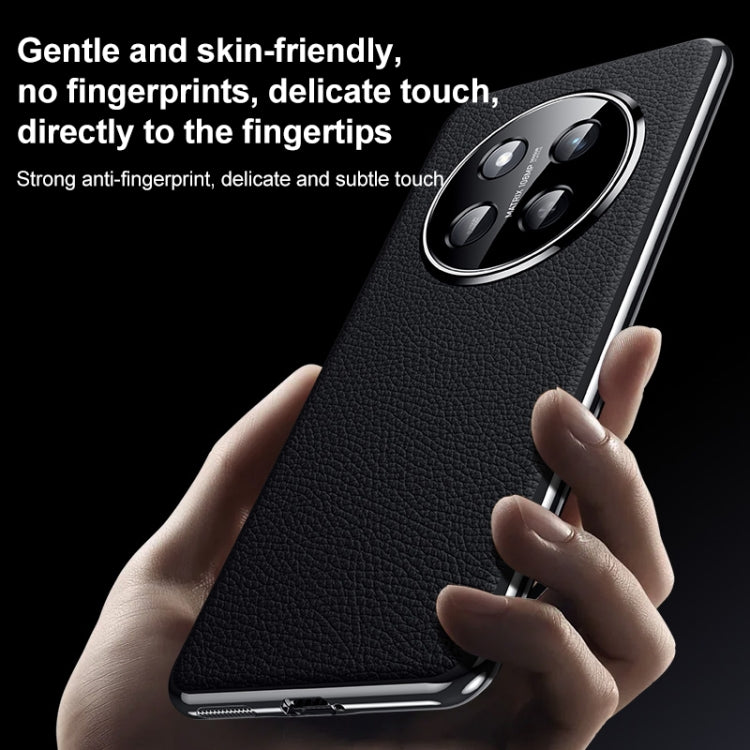 For Honor Magic7 Pro Genuine Leather PC Phone Case(Green) - Honor Cases by PMC TechLife | Online Shopping South Africa | PMC TechLife | Buy Now Pay Later Mobicred