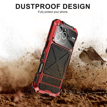 For iPhone 16 Pro R-JUST Life Waterproof Dustproof Shockproof Phone Case(Red) - iPhone 16 Pro Cases by R-JUST | Online Shopping South Africa | PMC Jewellery | Buy Now Pay Later Mobicred