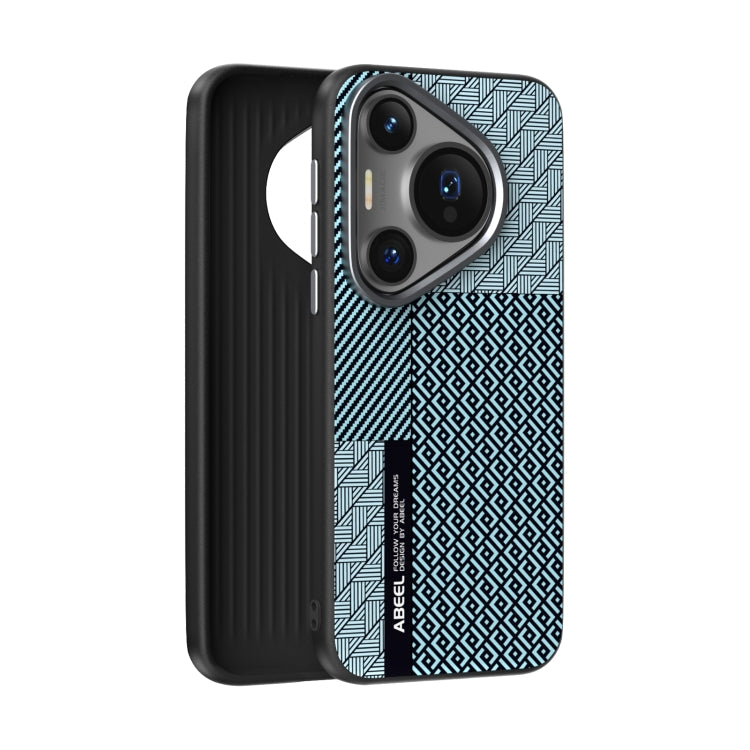 For Huawei Pura 70 Pro ABEEL 6D Micro Relief MagSafe Magnetic Phone Case(Carbon Fiber Blue) - Huawei Cases by PMC Jewellery | Online Shopping South Africa | PMC Jewellery | Buy Now Pay Later Mobicred