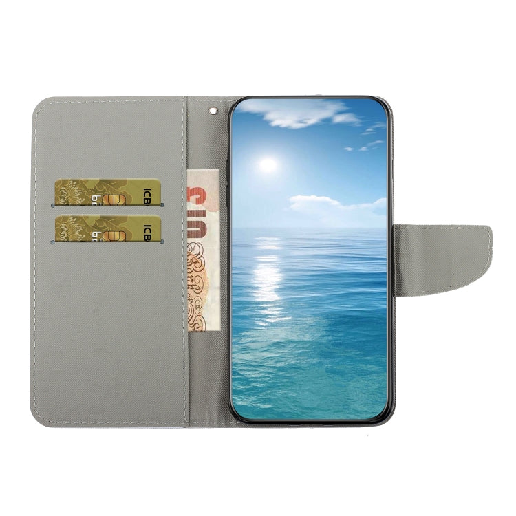 For Samsung Galaxy S25+ 5G Colored Drawing Pattern Leather Phone Case(Penguin) - Galaxy S25+ 5G Cases by PMC Jewellery | Online Shopping South Africa | PMC Jewellery | Buy Now Pay Later Mobicred