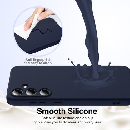 For Samsung Galaxy S25 5G Shockproof Silicone Magsafe Phone Case(Navy Blue) - Galaxy S25 5G Cases by PMC Jewellery | Online Shopping South Africa | PMC Jewellery | Buy Now Pay Later Mobicred