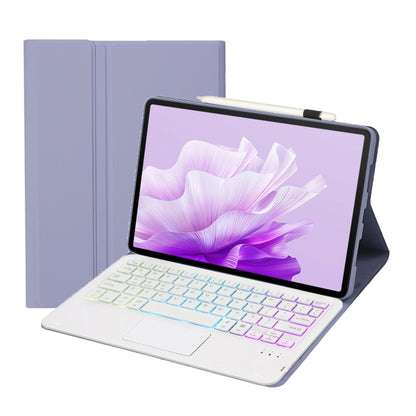 For Huawei MatePad 11.5 S 2024 AH20-AS Ultra-thin Detachable Backlight Bluetooth Keyboard Leather Tablet Case with Touchpad(Lavender White) - Others Keyboard by PMC Jewellery | Online Shopping South Africa | PMC Jewellery | Buy Now Pay Later Mobicred