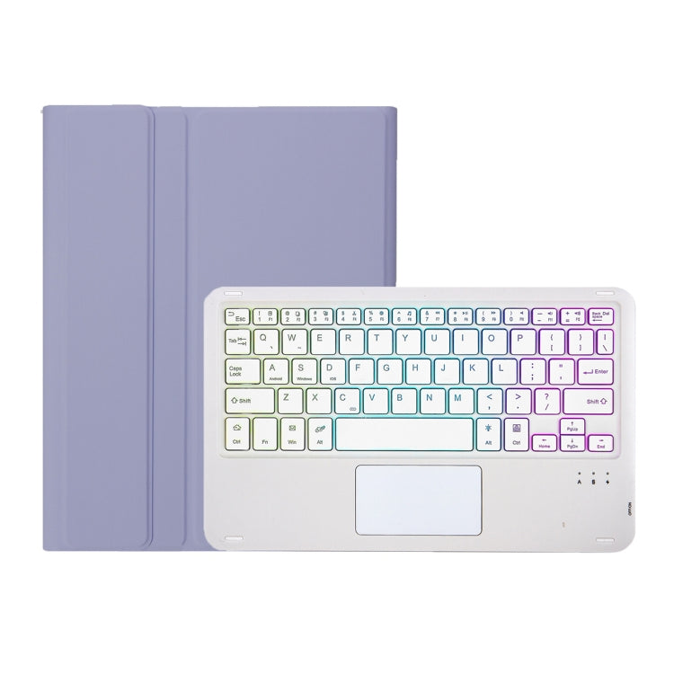 For Huawei MatePad 11.5 S 2024 AH20-AS Ultra-thin Detachable Backlight Bluetooth Keyboard Leather Tablet Case with Touchpad(Lavender White) - Others Keyboard by PMC Jewellery | Online Shopping South Africa | PMC Jewellery | Buy Now Pay Later Mobicred