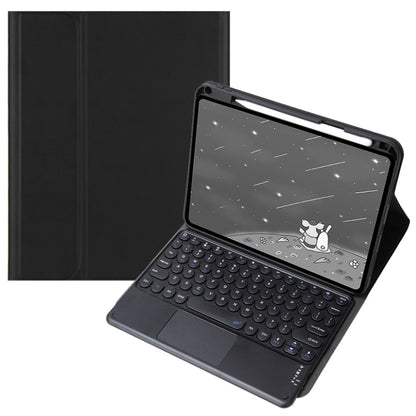 For Infinix Xpad 11 inch Candy Color Round Keys Bluetooth Keyboard Leather Case with Touchpad(Black) - Others Keyboard by PMC Jewellery | Online Shopping South Africa | PMC Jewellery | Buy Now Pay Later Mobicred