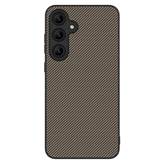 For Samsung Galaxy S25 5G Carbon Fiber Texture Printing Phone Case(Gold) - Galaxy S25 5G Cases by PMC Jewellery | Online Shopping South Africa | PMC Jewellery | Buy Now Pay Later Mobicred