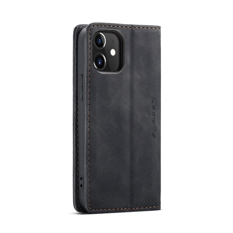 For iPhone 12 mini CaseMe-013 Multifunctional Retro Frosted Horizontal Flip Leather Case with Card Slot & Holder & Wallet(Black) - iPhone 12 mini Cases by CaseMe | Online Shopping South Africa | PMC Jewellery | Buy Now Pay Later Mobicred