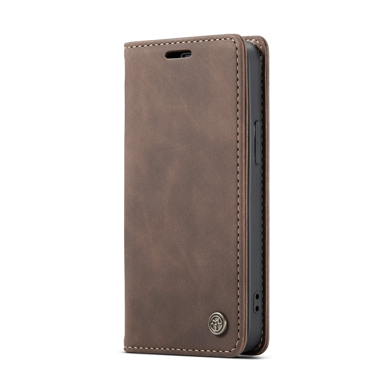 For iPhone 12 mini CaseMe-013 Multifunctional Retro Frosted Horizontal Flip Leather Case with Card Slot & Holder & Wallet(Coffee) - iPhone 12 mini Cases by CaseMe | Online Shopping South Africa | PMC Jewellery | Buy Now Pay Later Mobicred