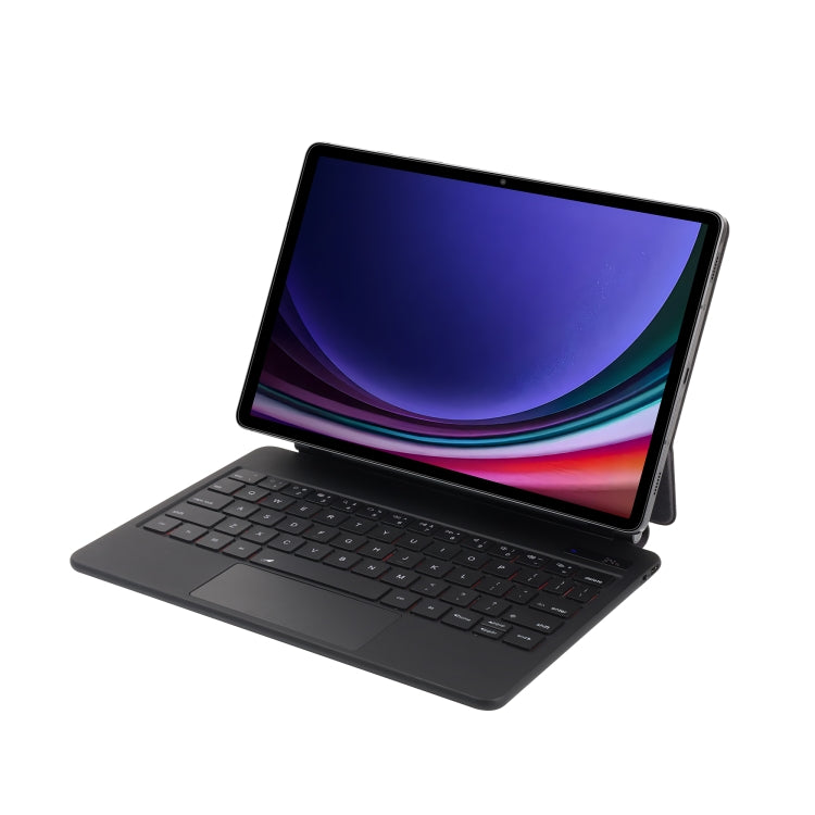 For Samsung Galaxy Tab S10+ / S9 FE+ P810 Magnetic Bluetooth Keyboard Leather Tablet Case(Black) - Samsung Keyboard by PMC Jewellery | Online Shopping South Africa | PMC Jewellery | Buy Now Pay Later Mobicred