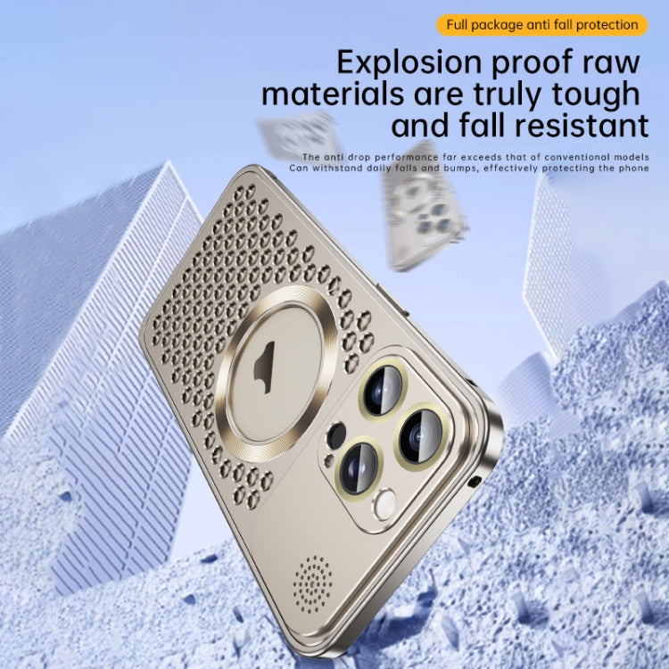 For iPhone 16 Spring Buckle MagSafe Magnetic Metal Aromatherapy Phone Case(Black) - free shipping - PMc TechLife - Order now!