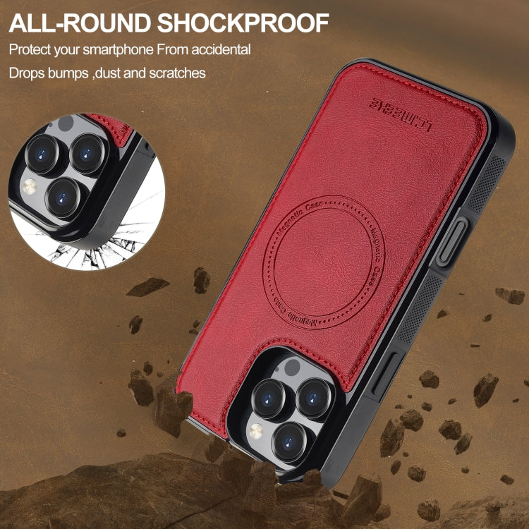 For iPhone 16 Pro LC.IMEEKE Magsafe Phone Case(Red) - free shipping - PMC Jewellery - Order now!