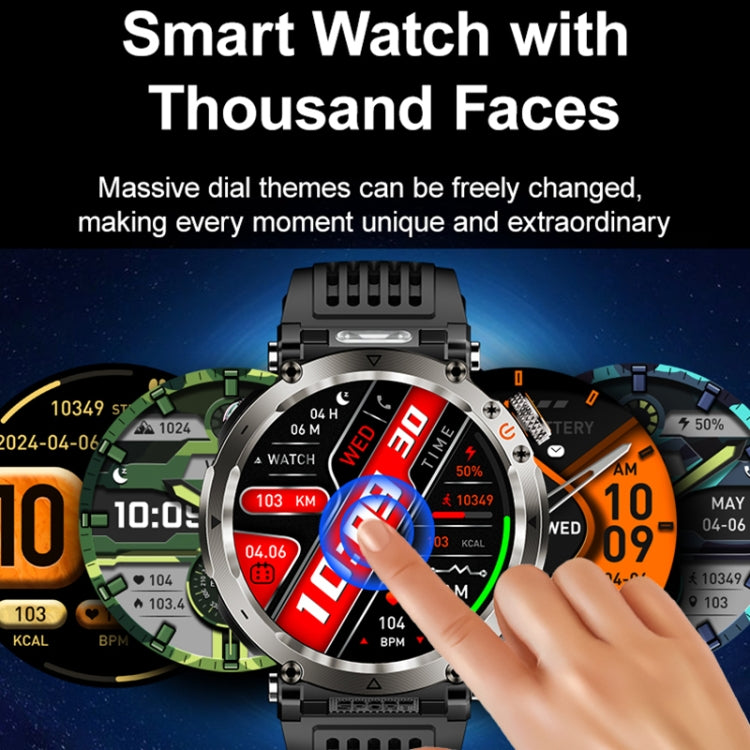 HT30 1.7 inch IP68 Waterproof Silicone Band Smart Watch, Support Flashlight / Banknote Detector Light / Compass(Army Green) - Smart Wristbands by PMC TechLife | Online Shopping South Africa | PMC TechLife | Buy Now Pay Later Mobicred