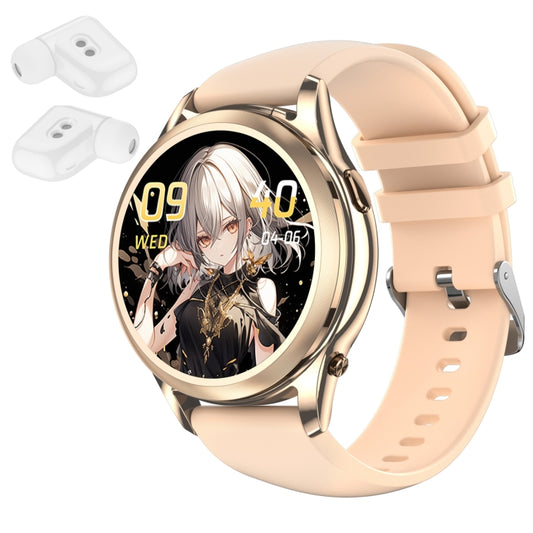 X17 mini 1.27 inch IP67 Waterproof 2 in 1 Bluetooth Earphone Smart Watch(Gold) - Smart Wristbands by PMC Jewellery | Online Shopping South Africa | PMC Jewellery | Buy Now Pay Later Mobicred