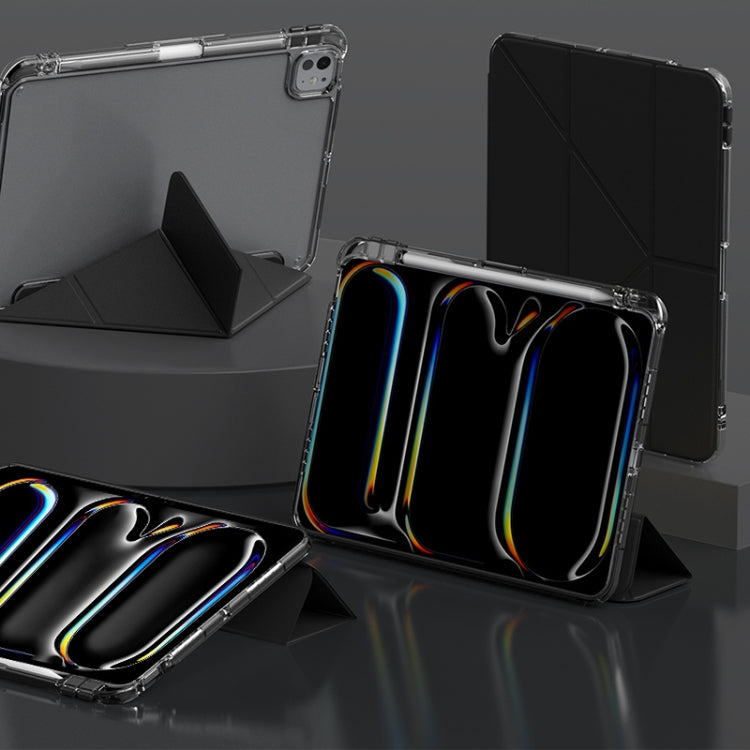 For iPad Pro 13 2024 mutural Y-Shape Deformation Leather Tablet Case(Black) - free shipping - PMc TechLife - Order now!