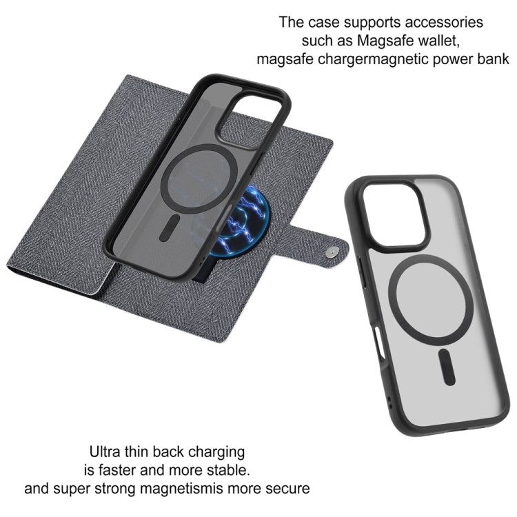 For iPhone 16 Plus ViLi GBS Series MagSafe Magnetic RFID Leather Flip Phone Case(Black) - free shipping - PMC Jewellery - Order now!