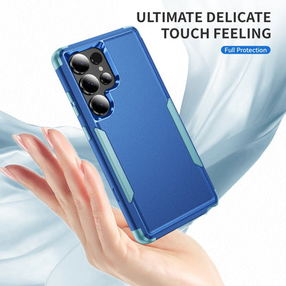 For Samsung Galaxy S25 Ultra 5G TPU + PC Shockproof Protective Phone Case(Royal Blue + Grey Green) - Galaxy S25 Ultra 5G Cases by PMC Jewellery | Online Shopping South Africa | PMC Jewellery | Buy Now Pay Later Mobicred