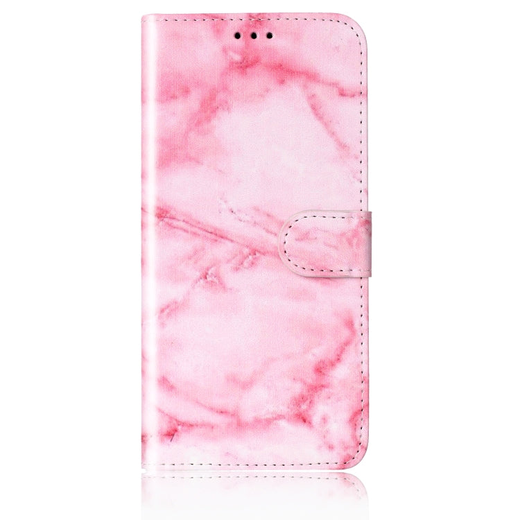 For Samsung Galaxy S25+ 5G Colored Drawing Marble Pattern Leather Phone Case(Pink Marble) - Galaxy S25+ 5G Cases by PMC Jewellery | Online Shopping South Africa | PMC Jewellery | Buy Now Pay Later Mobicred