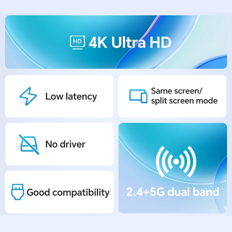 G127 4K 30Hz HD Wireless Display Dongle Adapter Same Screen Device(Green) - Wireless Display Dongle by PMC TechLife | Online Shopping South Africa | PMC TechLife | Buy Now Pay Later Mobicred