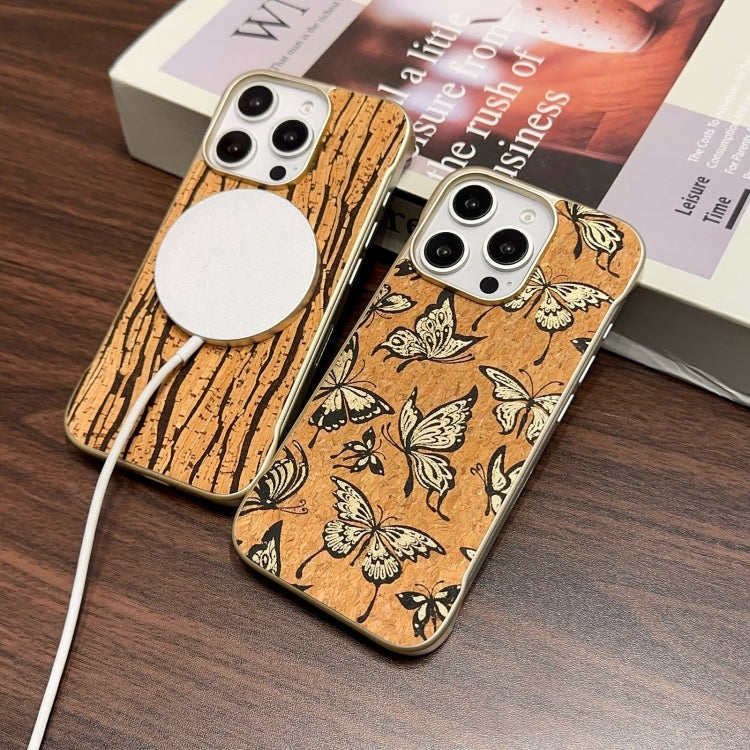 For iPhone 16 Plus Denior A18 WoodenPaint MagSafe Phone Case(Tree Pattern) - iPhone 16 Plus Cases by Denior | Online Shopping South Africa | PMC Jewellery | Buy Now Pay Later Mobicred