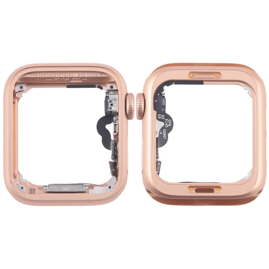 For Apple Watch Series 5 40MM LTE Aluminium Alloy Middle Frame Bezel Plate with Crown Spin Axis Flex Cable(Gold) - Middle Frame by PMC Jewellery | Online Shopping South Africa | PMC Jewellery | Buy Now Pay Later Mobicred