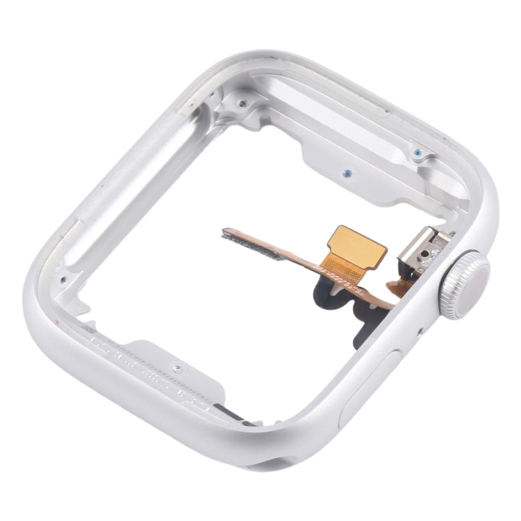 For Apple Watch Series  8 / 9 45MM LTE Aluminium Alloy Middle Frame Bezel Plate with Crown Spin Axis Flex Cable(Silver) - Middle Frame by PMC Jewellery | Online Shopping South Africa | PMC Jewellery | Buy Now Pay Later Mobicred