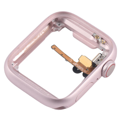 For Apple Watch Series 9 41MM GPS Aluminium Alloy Middle Frame Bezel Plate with Crown Spin Axis Flex Cable(Pink) - Middle Frame by PMC Jewellery | Online Shopping South Africa | PMC Jewellery | Buy Now Pay Later Mobicred