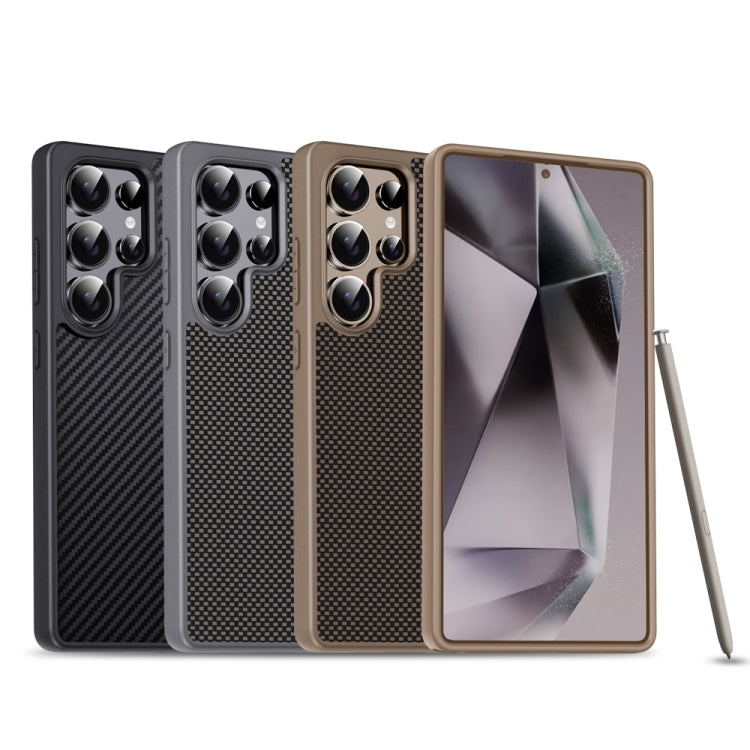 For Samsung Galaxy S25+ 5G Pita Series TPU + PC Texture Phone Case(Grey) - free shipping - PMC Jewellery - Order now!