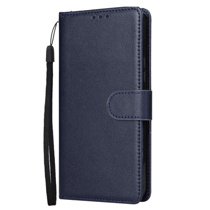 For Samsung Galaxy S25 5G 3-Card Slots Multifunctional Leather Phone Case(Blue) - Galaxy S25 5G Cases by PMC Jewellery | Online Shopping South Africa | PMC Jewellery | Buy Now Pay Later Mobicred