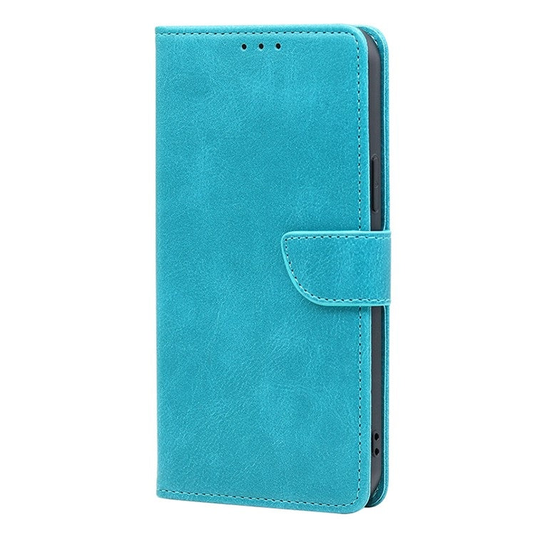 For Samsung Galaxy S25+ 5G Calf Texture Buckle Flip Leather Phone Case(Light Blue) - Galaxy S25+ 5G Cases by PMC Jewellery | Online Shopping South Africa | PMC Jewellery | Buy Now Pay Later Mobicred