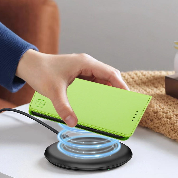 For Ulefone Note 20 Pro RC01 Dual-Folded Magnetic Suction RFID Leather Phone Case(Grass Green) - Ulefone Cases by PMC TechLife | Online Shopping South Africa | PMC TechLife | Buy Now Pay Later Mobicred