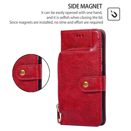 For Samsung Galaxy S25+ 5G Zipper Bag Leather Phone Case(Red) - Galaxy S25+ 5G Cases by PMC Jewellery | Online Shopping South Africa | PMC Jewellery | Buy Now Pay Later Mobicred