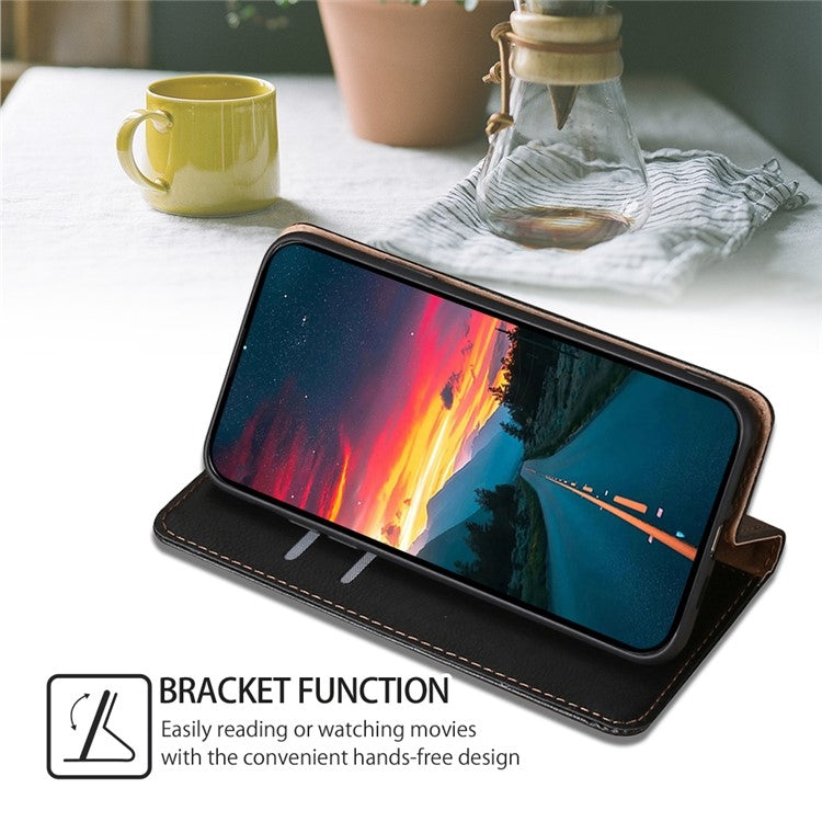 For Samsung Galaxy S25 5G Gloss Oil Solid Color Magnetic Leather Phone Case(Black) - Galaxy S25 5G Cases by PMC Jewellery | Online Shopping South Africa | PMC Jewellery | Buy Now Pay Later Mobicred