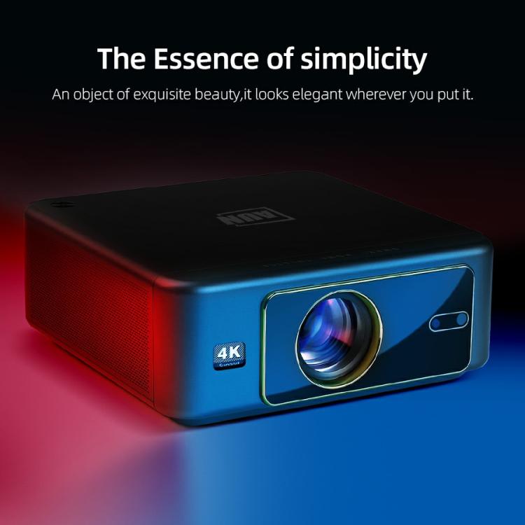 AUN U002 1920x1080P 970ANSI Android 12 Home Theater Smart Projector, UK Plug(Dark Grey) - LED Projector by AUN | Online Shopping South Africa | PMc TechLife | Buy Now Pay Later Mobicred