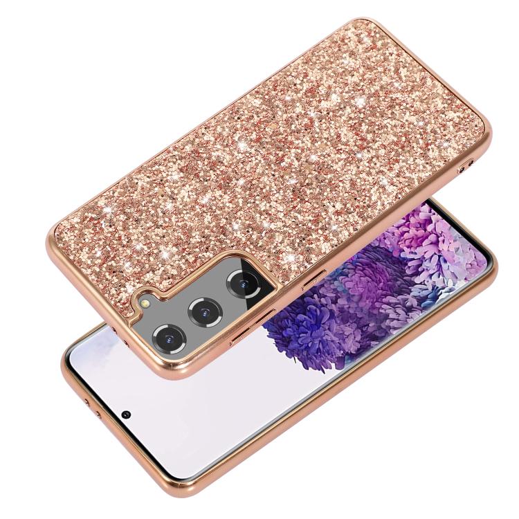 For Samsung Galaxy S25 5G Glitter Powder Shockproof TPU Phone Case(Silver) - Galaxy S25 5G Cases by PMC Jewellery | Online Shopping South Africa | PMC Jewellery | Buy Now Pay Later Mobicred