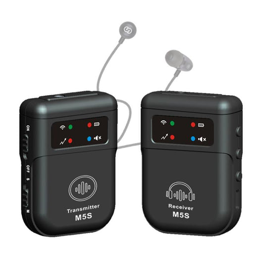 M5S Wireless In-Ear Monitor System for Stage Live Broadcast 2.4G Transmitter & Receiver(Black) - Microphone by PMC Jewellery | Online Shopping South Africa | PMC Jewellery | Buy Now Pay Later Mobicred