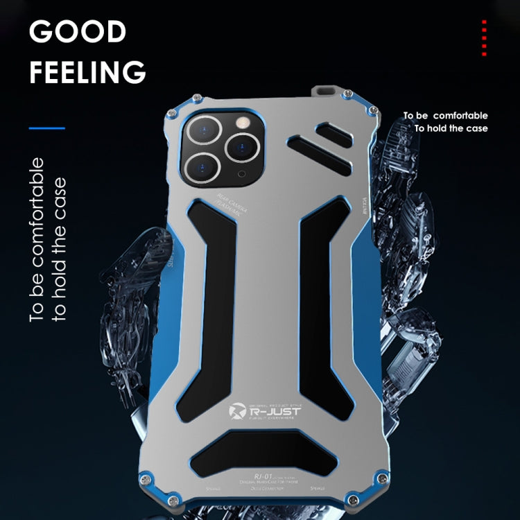 For iPhone 12 Pro Max R-JUST Shockproof Armor Metal Protective Case(Black) - free shipping - PMC TechLife - Order now!