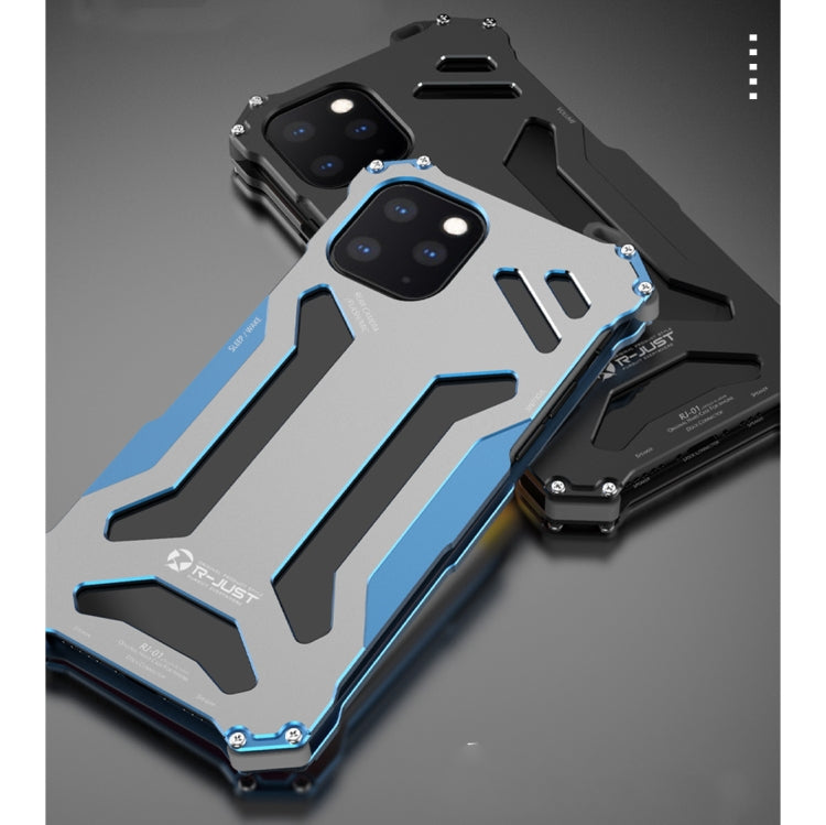 For iPhone 12 Pro Max R-JUST Shockproof Armor Metal Protective Case(Black) - free shipping - PMC TechLife - Order now!