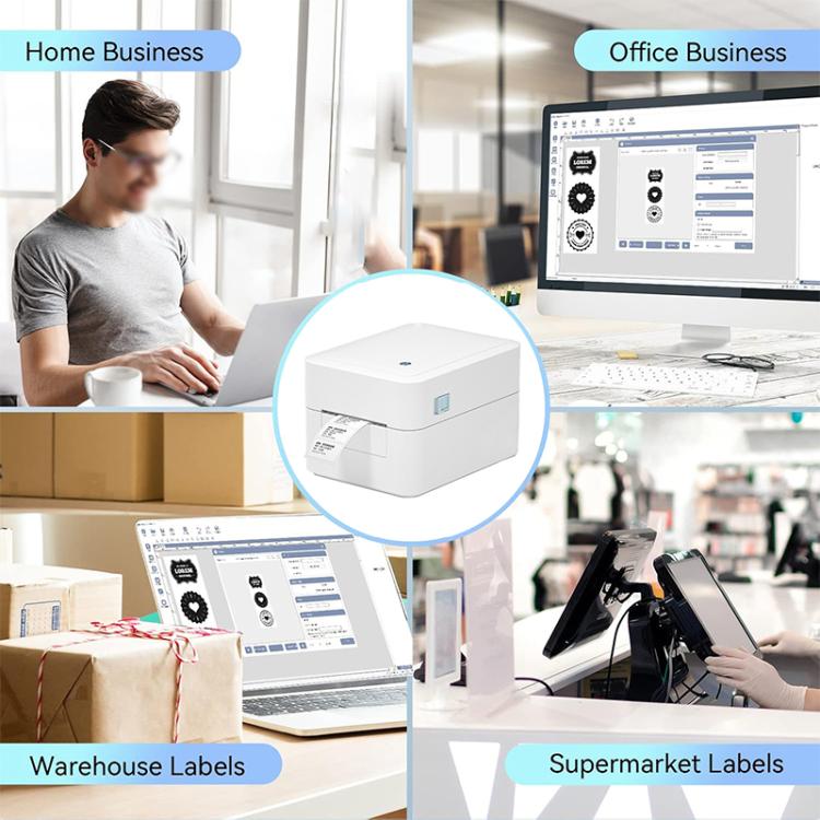 HPRT D35 Bluetooth Version Express Electronic Waybill Printer, Plug:US Plug(White) - Receipt Printers by PMC TechLife | Online Shopping South Africa | PMC TechLife | Buy Now Pay Later Mobicred