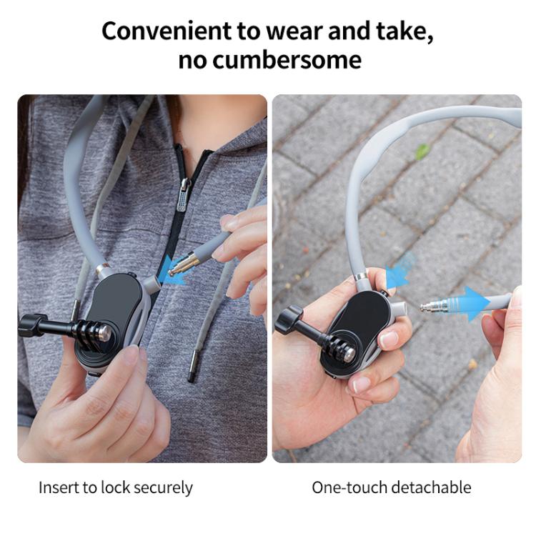 Magnetic Neck Mount Anti-shake Bracket, Type:7 in 1 Phone Clamp with Remote - free shipping - PMC TechLife - Order now!