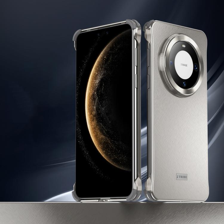 For Huawei Mate 60 Pro Micro Frosted Metal Phone Case(Titanium) - Huawei Cases by PMC TechLife | Online Shopping South Africa | PMC TechLife | Buy Now Pay Later Mobicred