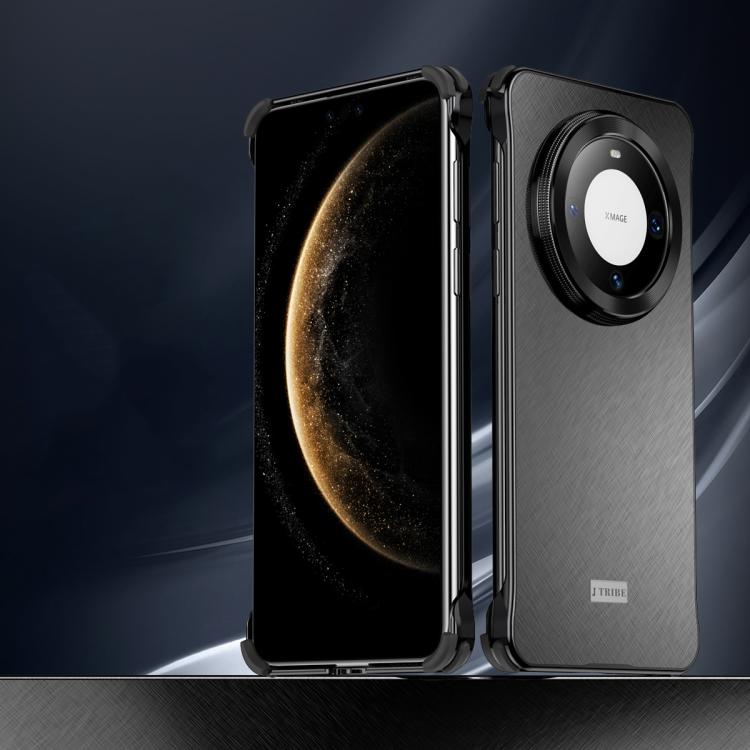 For Huawei Mate 60 Pro Micro Frosted Metal Phone Case(Black) - Huawei Cases by PMC TechLife | Online Shopping South Africa | PMC TechLife | Buy Now Pay Later Mobicred