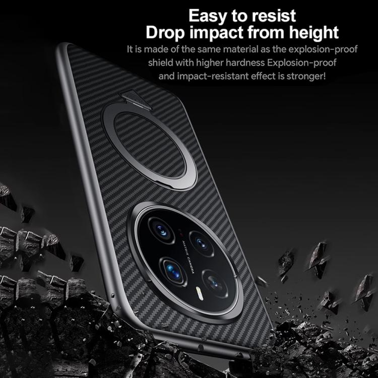 For Honor Magic7 SULADA Kevlar Texture MagSafe Magnetic Holder Phone Case(Black) - Honor Cases by SULADA | Online Shopping South Africa | PMC TechLife | Buy Now Pay Later Mobicred