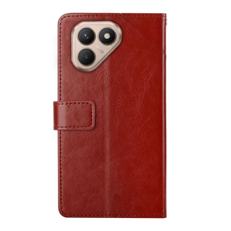 For Tecno Pova 7 4G Y-shaped Pattern Flip Leather Phone Case(Brown) - free shipping - PMC TechLife - Order now!
