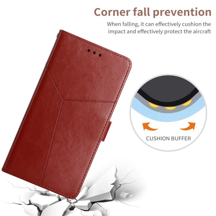 For Tecno Pova 7 4G Y-shaped Pattern Flip Leather Phone Case(Brown) - free shipping - PMC TechLife - Order now!