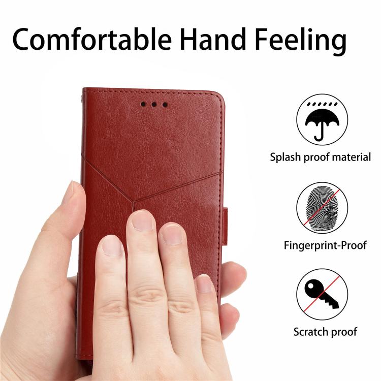 For Tecno Pova 7 4G Y-shaped Pattern Flip Leather Phone Case(Brown) - free shipping - PMC TechLife - Order now!