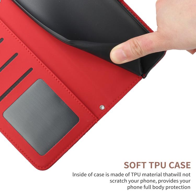 For Tecno Pova 7 4G Skin Feel Butterfly Embossed Flip Leather Phone Case(Red) - free shipping - PMC TechLife - Order now!